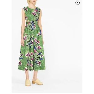 AJE Women’s Zorina Tie Midi Dress in Gumnut Floral
